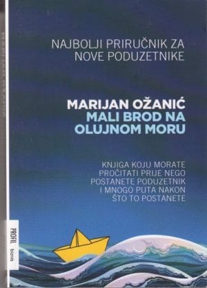 Naslovnica knjige MALI BROD NA OLUJNOM MORU: Najbolji priručnik za nove poduzetnike : knjiga koju morate pročitati prije nego postanete poduzetnik i mnogo puta