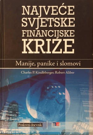 Naslovnica knjige NAJVEĆE SVJETSKE FINANCIJSKE KRIZE: Manije, panike i slomovi