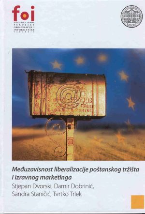 Naslovnica knjige MEĐUZAVISNOST LIBERALIZACIJE POŠTANSKOG TRŽIŠTA I IZRAVNOG MARKETINGA