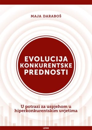 Naslovnica knjige EVOLUCIJA KONKURENTSKE PREDNOSTI: U potrazi za uspjehom u hiperkonkurentskim uvjetima - Vlatka Koren, Alojzije Augustin, Jure Radić
