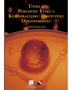 Naslovnica knjige UVOD U POSLOVNU ETIKU I KORPORACIJSKU DRUŠTVENU ODGOVORNOST