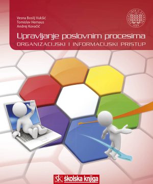 Naslovnica knjige UPRAVLJANJE POSLOVNIM PROCESIMA: Organizacijski i informacijski pristup