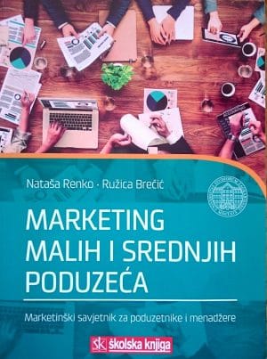 Naslovnica knjige MARKETING MALIH I SREDNJIH PODUZEĆA, 2016: Marketing savjetnik za poduzetnike i menadžere - Ružica Brečić, Nataša Renko