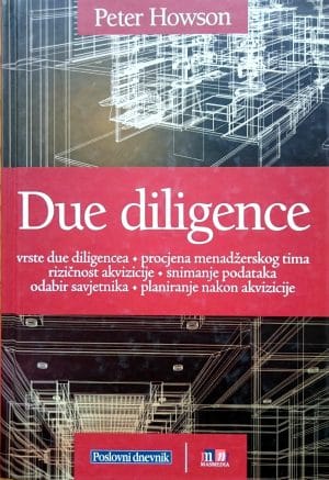 Naslovnica knjige DUE DILIGENCE: Dubinsko snimanje tvrtke