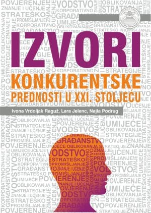 Naslovnica knjige IZVORI KONKURENTSKE PREDNOSTI U XXI. STOLJEĆU - Lara Jelenc, Najla Podrug, Ivona Vrdoljak Raguž
