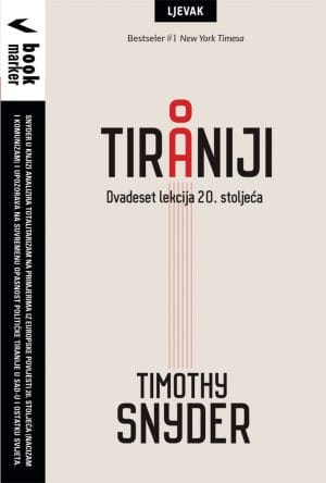Naslovnica knjige O TIRANIJI: Dvadeset lekcija 20. stoljeća - Timothy Snyder