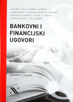 Naslovnica knjige BANKOVNI I FINANCIJSKI UGOVORI
