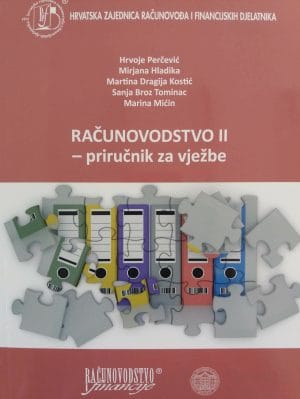 Naslovnica knjige RAČUNOVODSTVO II - - priručnik za vježbe - Sanja Broz Tominac, Martina Dragija Kostić, Mirjana Hladika