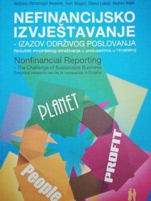 Naslovnica knjige NEFINANCIJSKO IZVJEŠTAVANJE - Vedran Kojić, Davor Labaš, Nidžara Osmanagić Bedenik