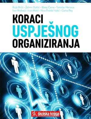 Naslovnica knjige KORACI USPJEŠNOG ORGANIZIRANJA - Ruža Brčić, Matej Černe, Želimir Dulčić