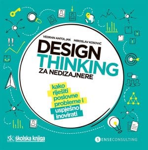 Naslovnica knjige DESIGN THINKING ZA NEDIZAJNERE – KAKO RIJEŠITI POSLOVNE PROBLEME I USPJEŠNO INOVIRATI - Vedran Antoljak, Miroslav Kosović
