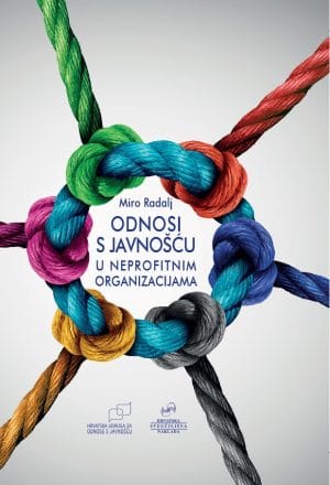 Naslovnica knjige ODNOSI S JAVNOŠĆU U NEPROFITNIM ORGANIZACIJAMA - Miro Radalj