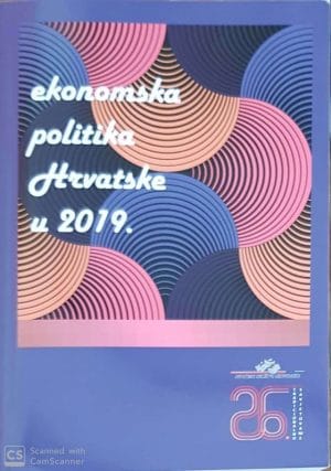 Naslovnica knjige EKONOMSKA POLITIKA HRVATSKE U 2019. + CD: Zbornik radova