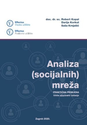Naslovnica knjige ANALIZA SOCIJALNIH MREŽA: Praktična primjena, treće ažurirano izdanje - Robert Kopal, Darija Korkut, Saša Krnjašić