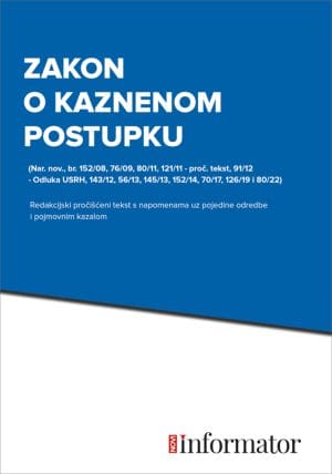 Naslovnica knjige ZAKON O KAZNENOM POSTUPKU