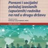 Naslovnica knjige POREZNI I SOCIJALNI POLOŽAJ IZASLANIH (UPUĆENIH) RADNIKA NA RAD U DRUGU DRŽAVU