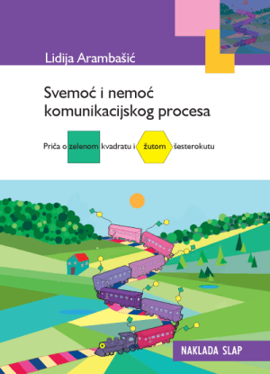 Naslovnica knjige SVEMOĆ I NEMOĆ KOMUNIKACIJSKOG PROCESA: Priča o zelenom kvadratu i žutom šesterokutu - Lidija Arambašić