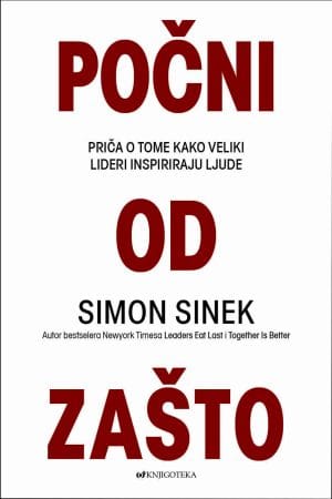 Naslovnica knjige POČNI OD ZAŠTO: Priča o tome kako veliki lideri inspiriraju ljude - Simon Sinek
