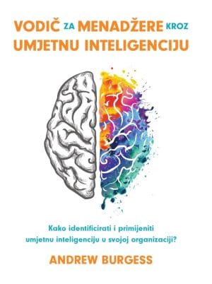 Naslovnica knjige VODIČ ZA MENADŽERE KROZ UMJETNU INTELIGENCIJU: Kako identificirati i primijeniti umjetnu inteligenciju u svojoj organizaciji? - Andrew Burgess